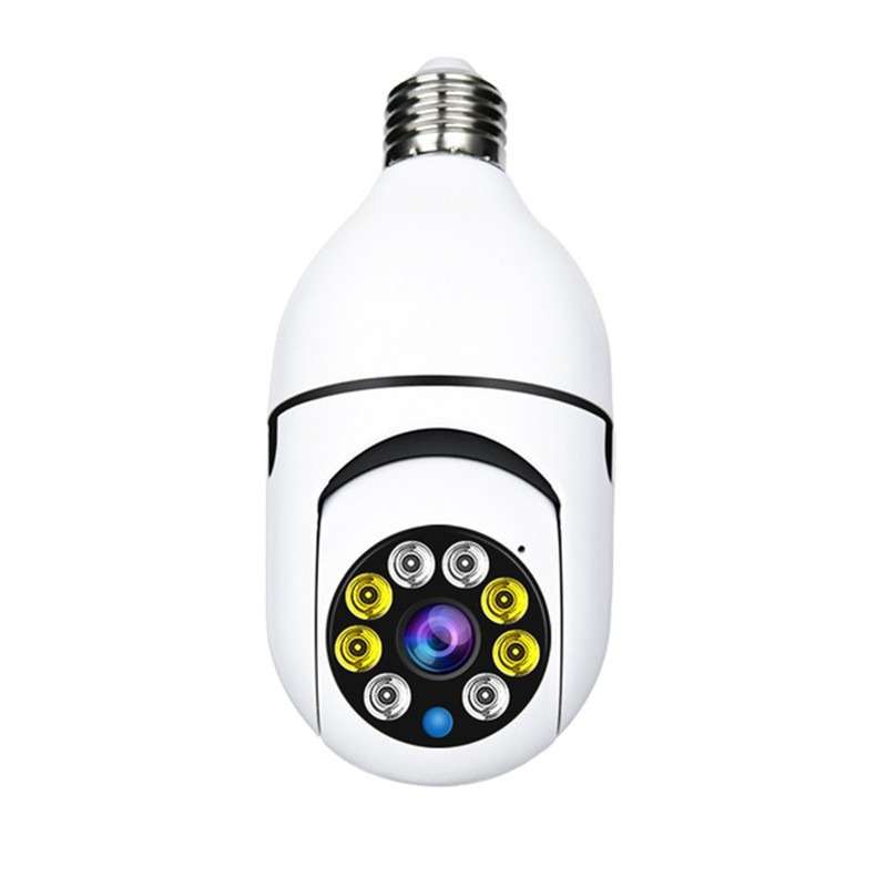 Speed-X CA-E25 Bulb camera 1080p Wifi 360 Degree Panoramic Night Vision Two-Way Audio Motion Detection With V380PRO APP